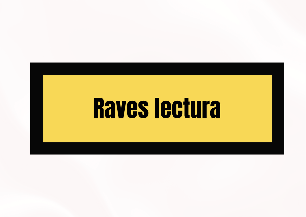 Raves lecturas