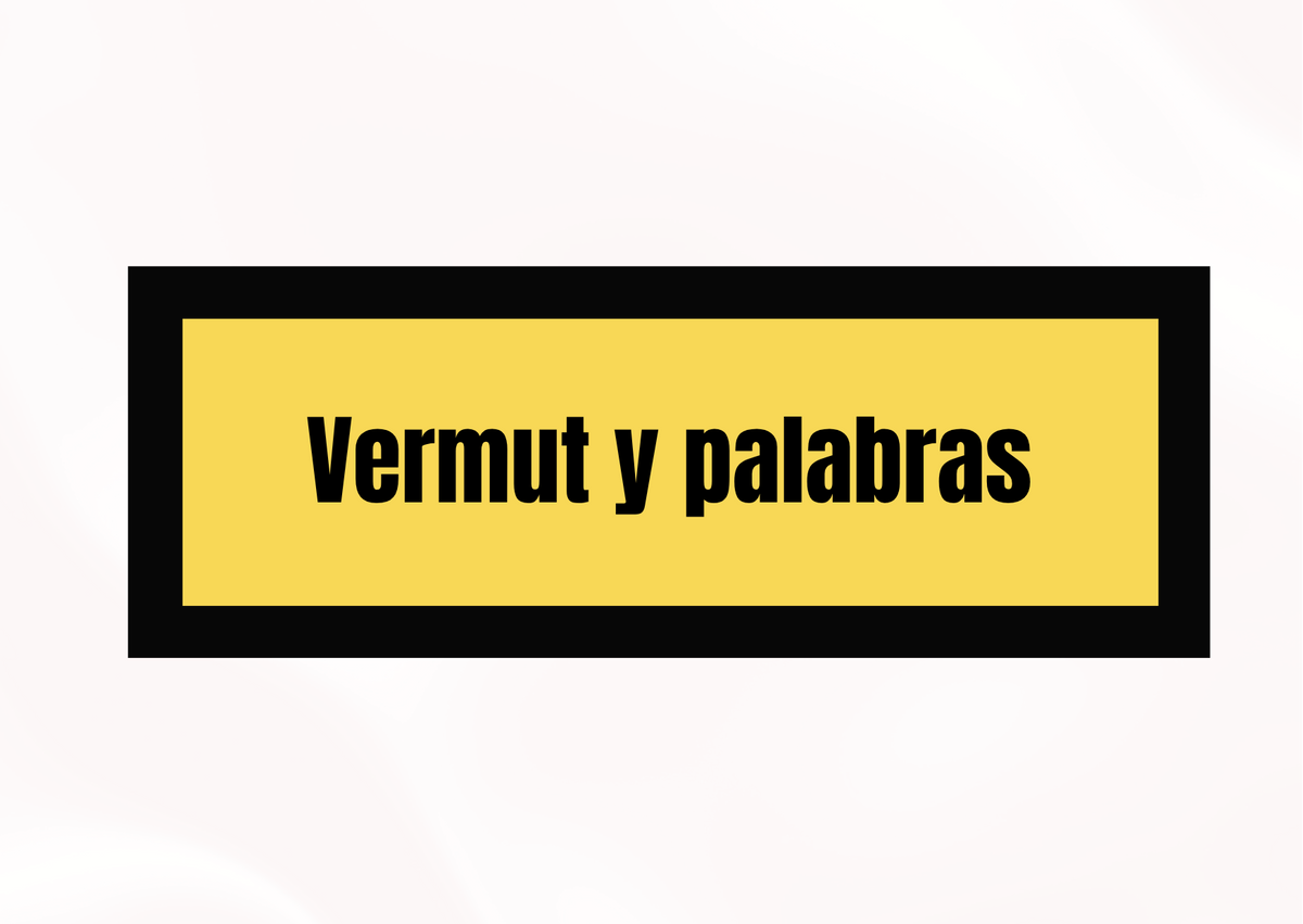 Vermú y palabras