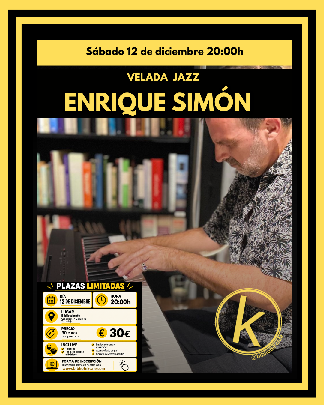 Velada Jazz con Enrique Simón