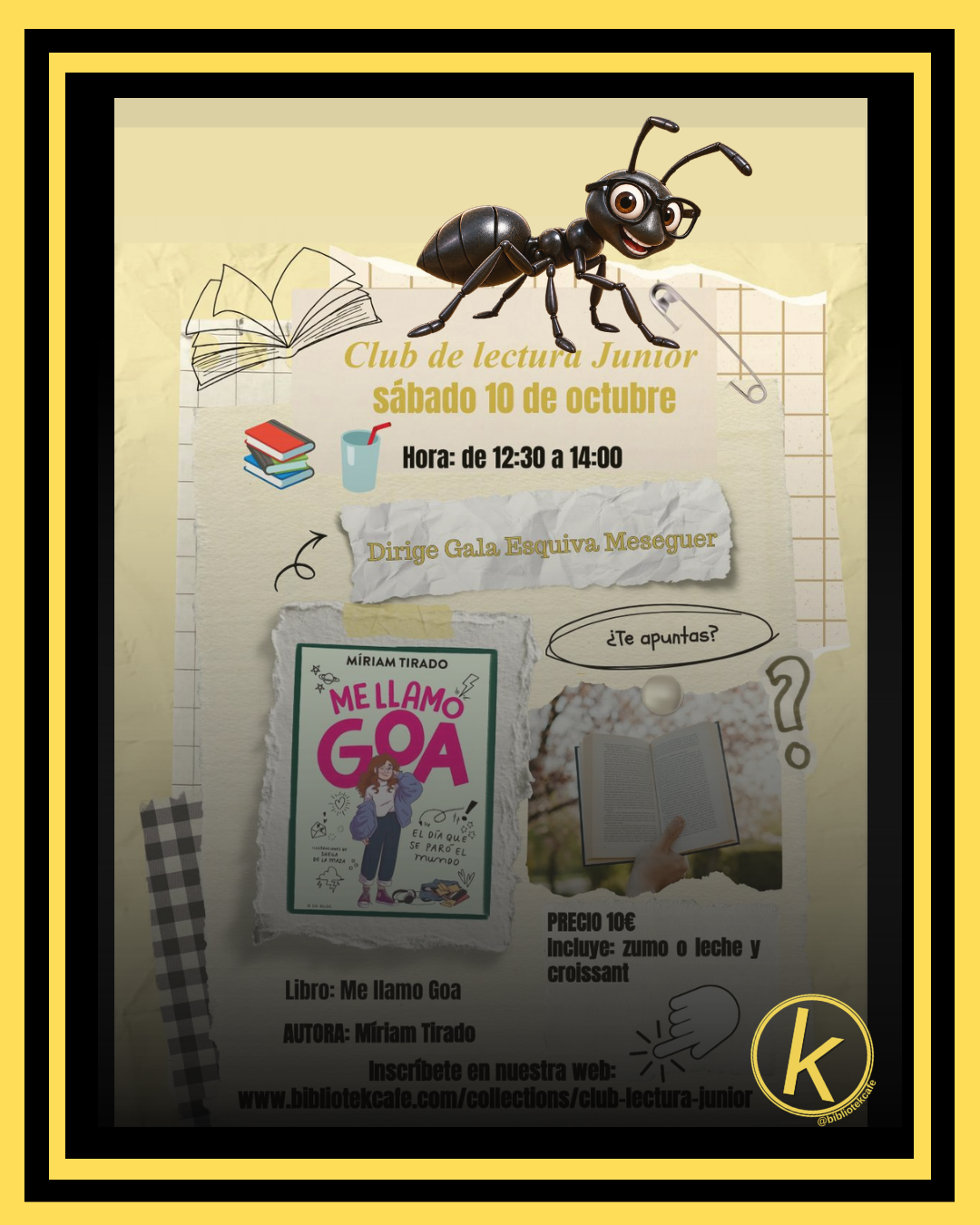 Club de lectura Junior - Presentación libro: Me llamo Goa