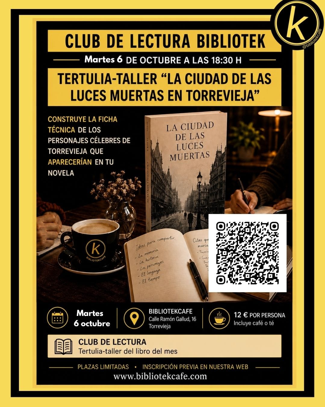 Tertulia-Taller · La ciudad de las luces muertas