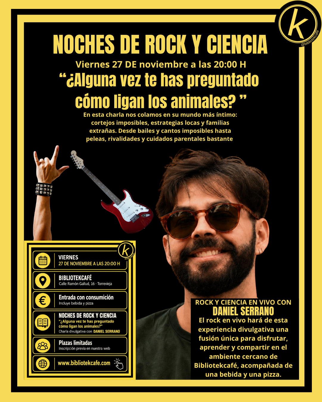 "Alguna vez te has preguntado cómo ligan los animales”. Daniel Serrano