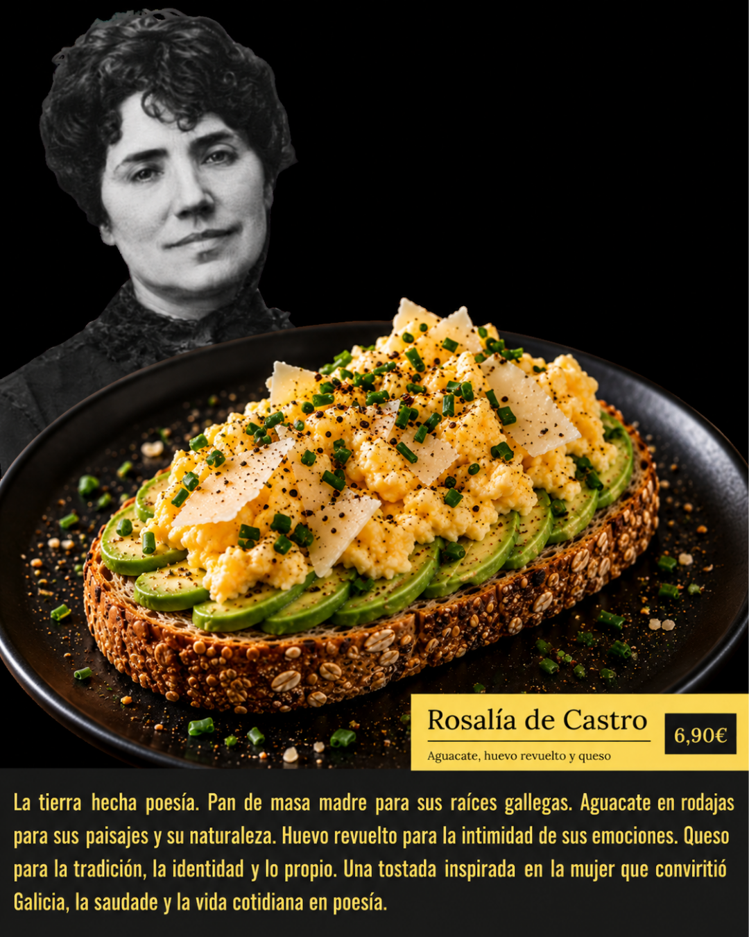 Rosalía de Castro tostada