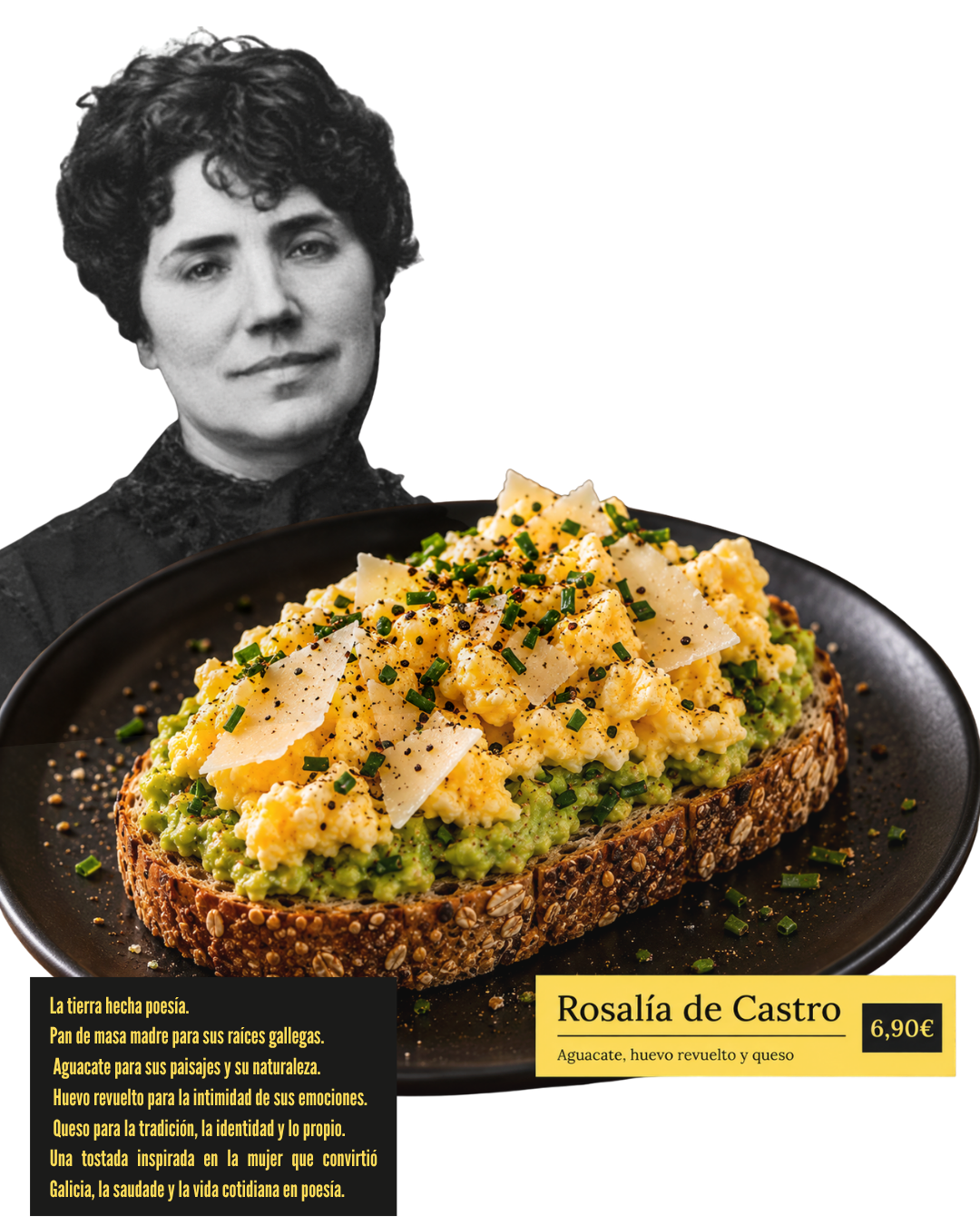 Rosalía de Castro tostada