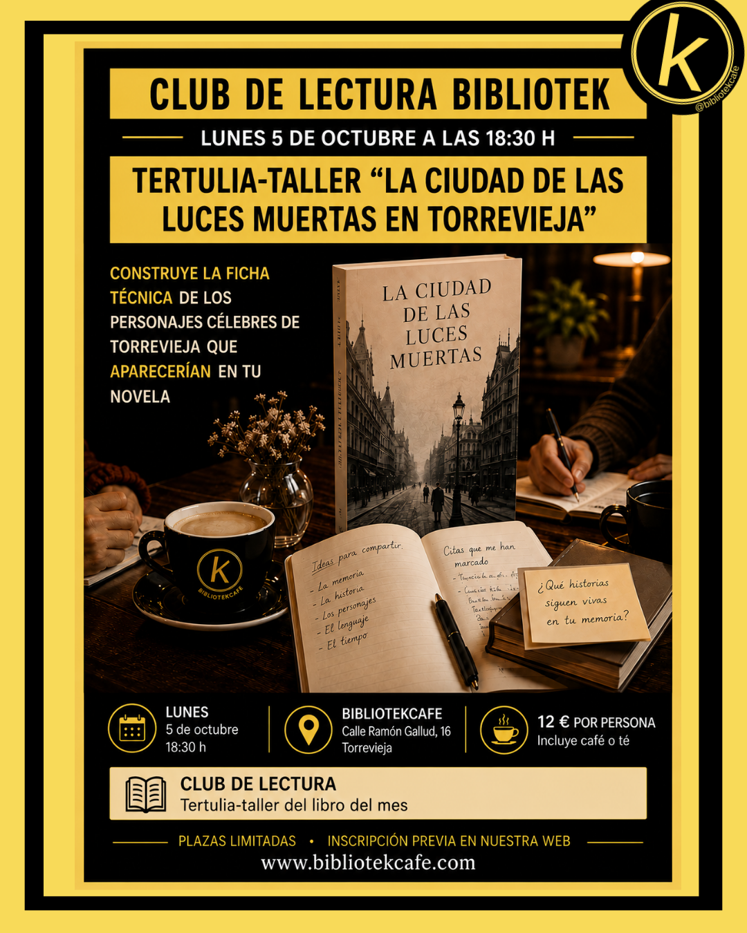 Tertulia-Taller · La ciudad de las luces muertas