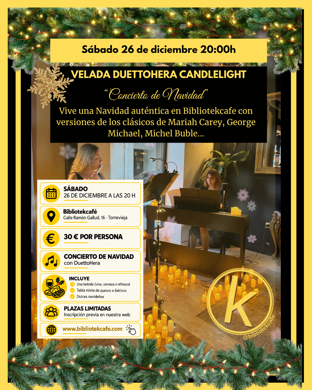 Concierto de Navidad. Candlelight Duetto Hera
