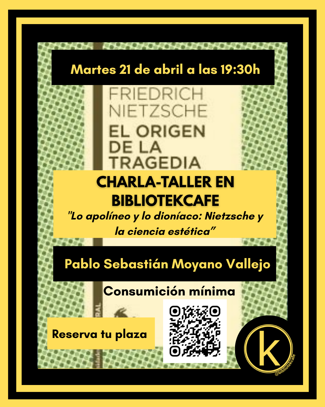 Charla-taller de Filosofía · «Lo apolíneo y lo dioníaco: Nietzsche y la ciencia estética»