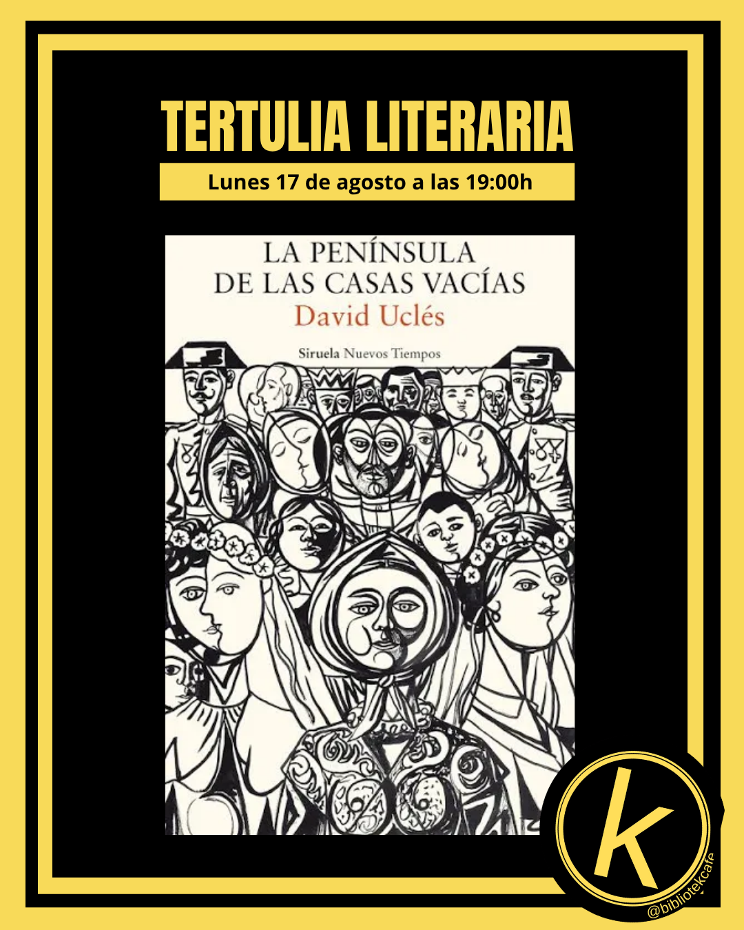 Tertulia literaria · La península de las casas vacías