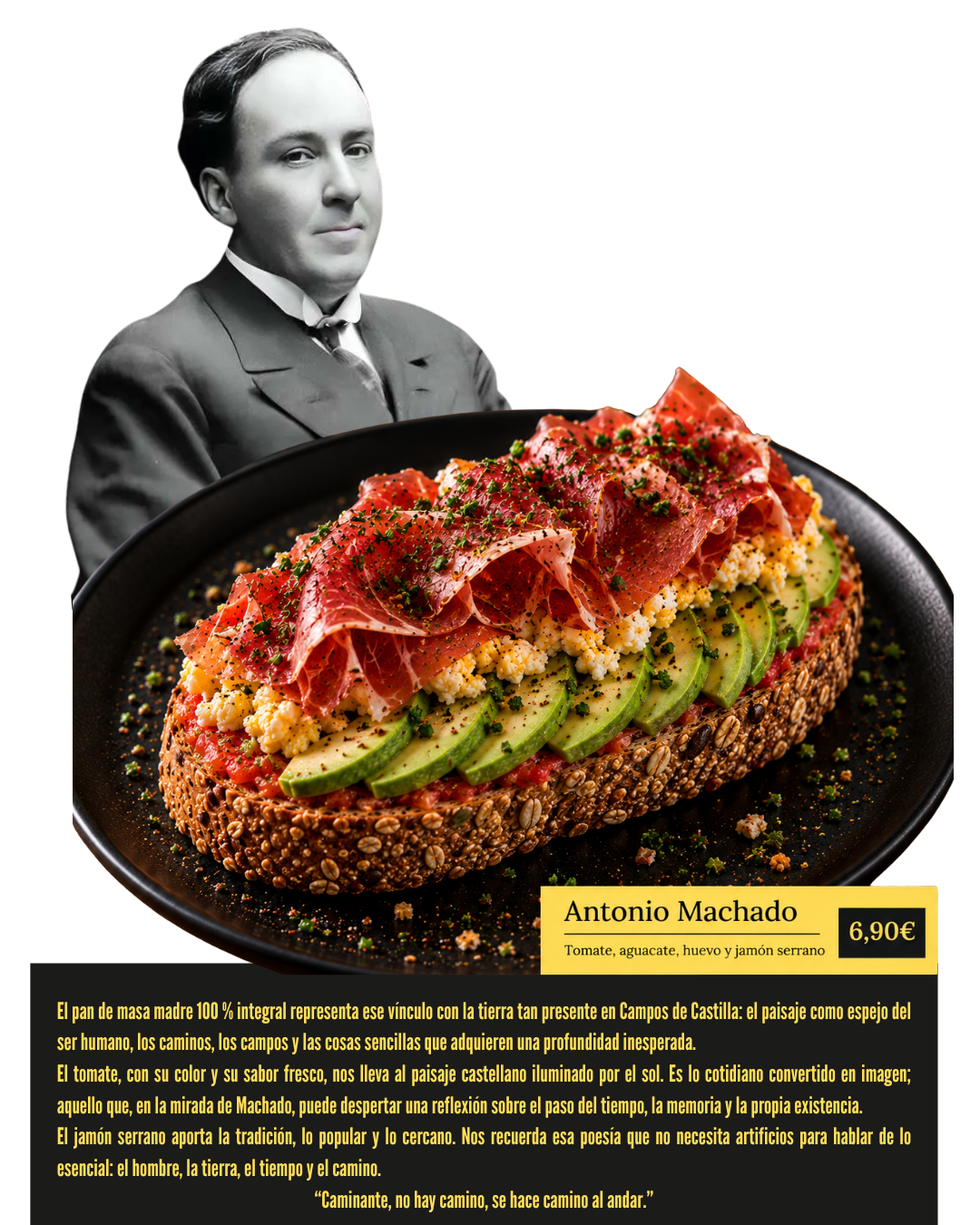 Antonio Machado tostada