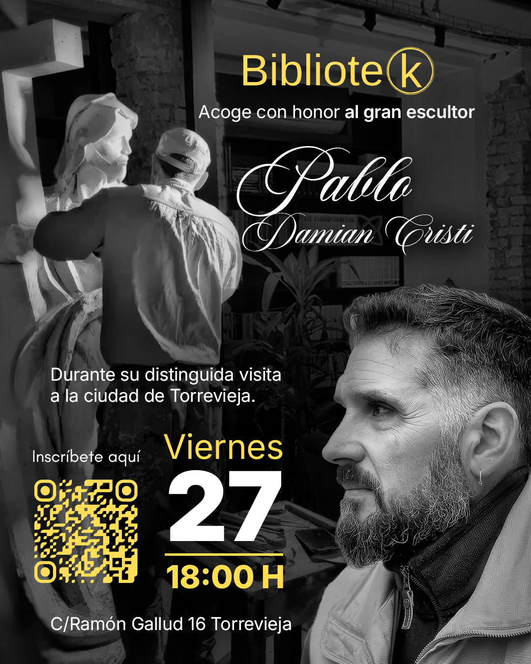 Exposición arte- Encuentro con el escultor Pablo Damián Cristi