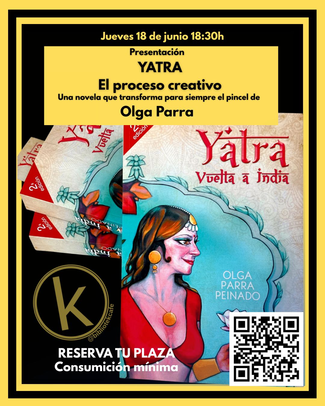 Evento Olga Parra presenta Yatra. El proceso creativo. Entradas limitadas